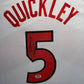 Maillot Authentique Toronto Raptors Exterieur signe parImmanuel Quickley et certifie par PSA authentic-signatures