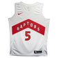 Maillot Authentique Toronto Raptors Exterieur signe parImmanuel Quickley et certifie par PSA authentic-signatures