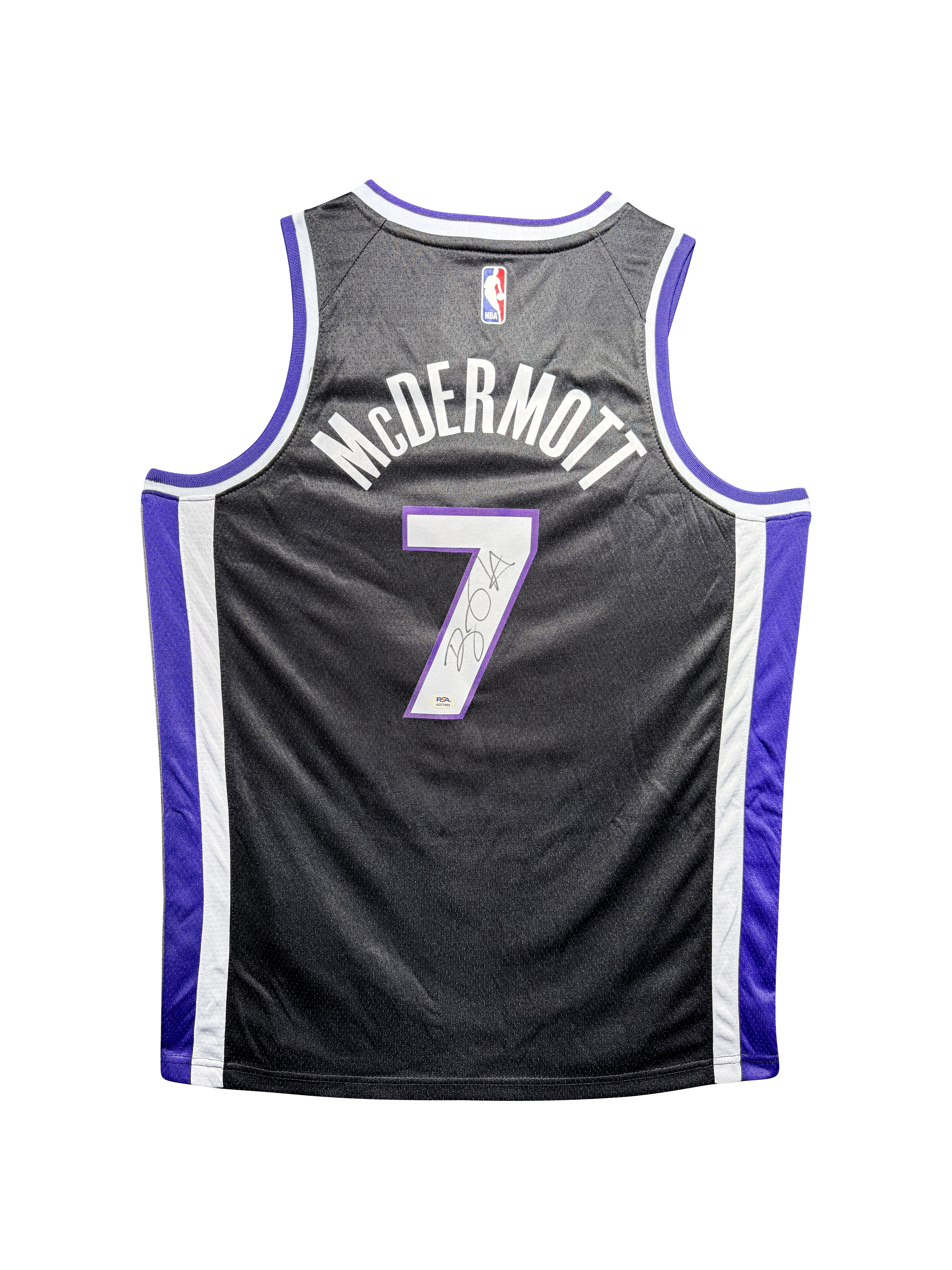 Maillot Authentique Domicile Sacramento Kings signe par Doug Mc Dermot certifie par PSA authentic-signatures