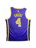 Maillot Authentique Exterieur Los Angeles Lakers signe par Dalton Knecht certifie par JSA authentic-signatures
