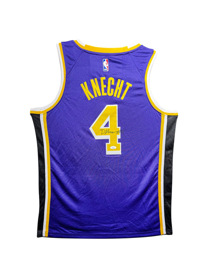 Maillot Authentique Exterieur Los Angeles Lakers signe par Dalton Knecht certifie par JSA authentic-signatures