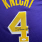 Maillot Authentique Exterieur Los Angeles Lakers signe par Dalton Knecht certifie par JSA authentic-signatures