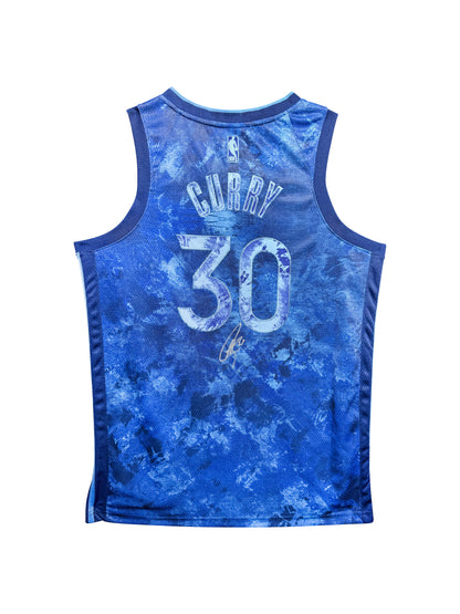 Maillot Authentique Golden Sate Warriors signe par Stephen Curry et certifie par Beckett et Stephen Curry