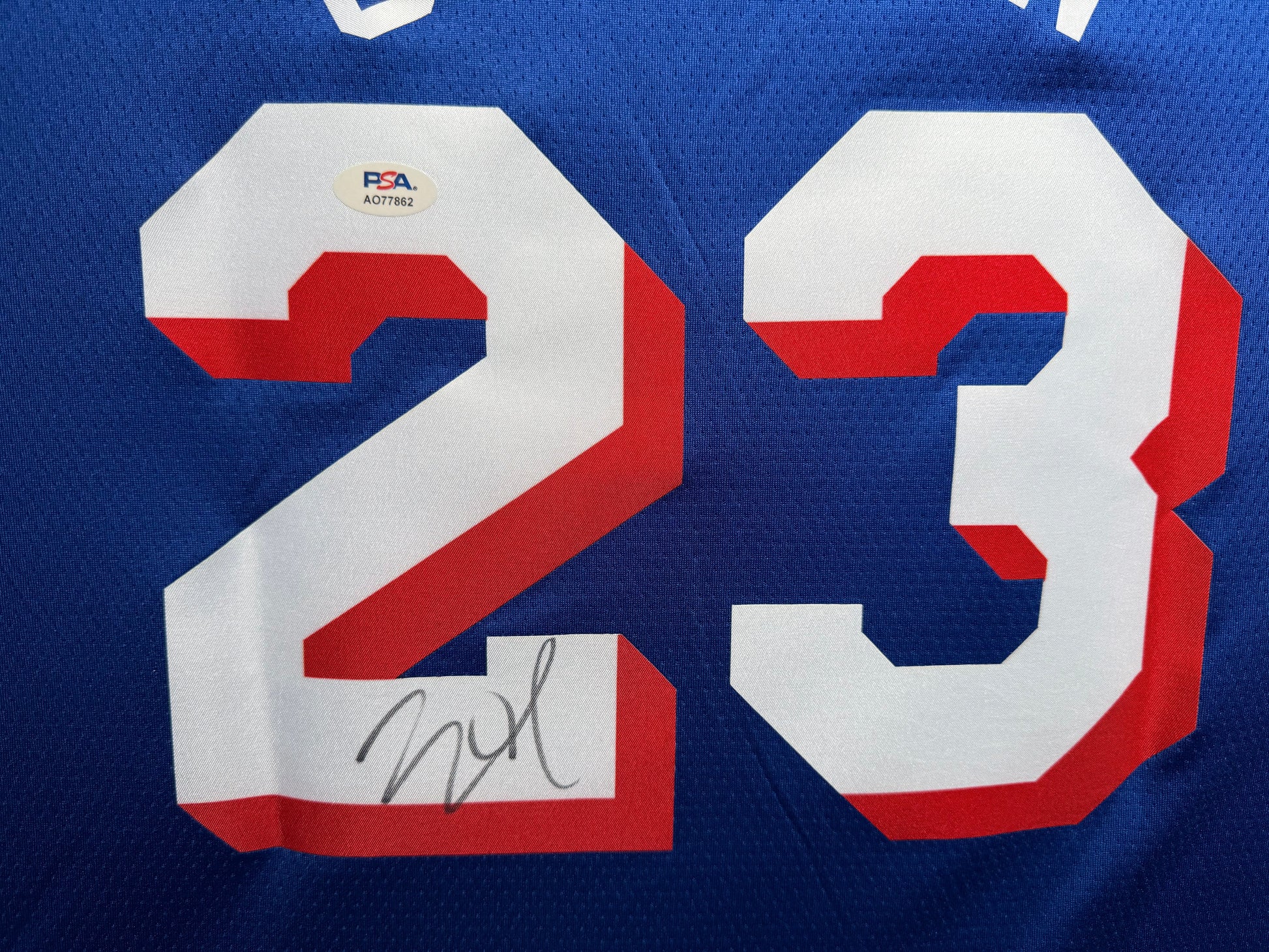 Maillot Authentique Domicile Philapelphia 76ers signe par Eric Gordon certifie par JSA authentic-signatures