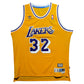 Maillot Authentique Hardwood Classic Domicile Los Angeles Lakers signe par Magic Johnson certifie par PSA
