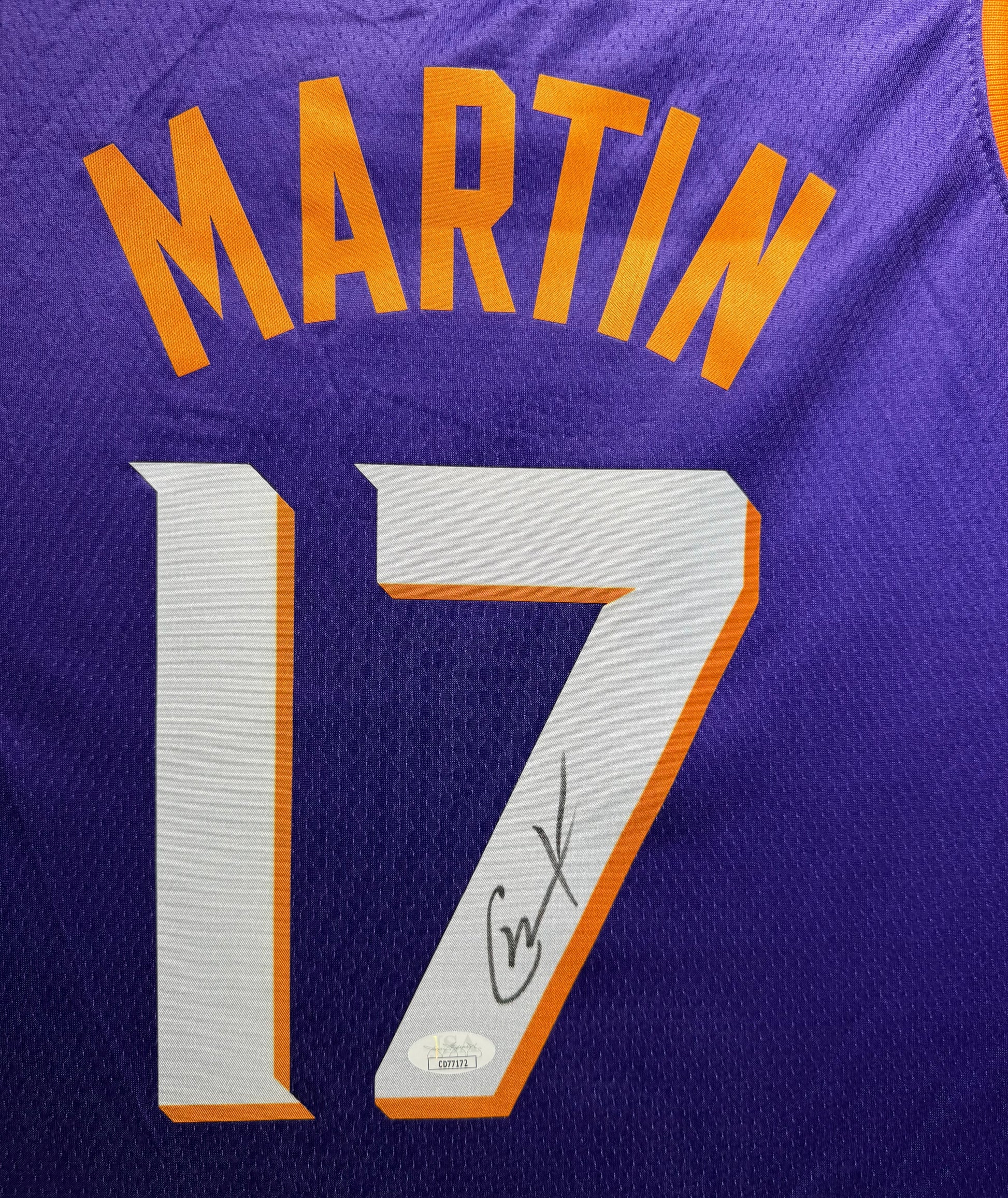 Maillot Authentique Domicile  Phoenix Suns signé par Cody Martin certifié par JSA authentic-signatures