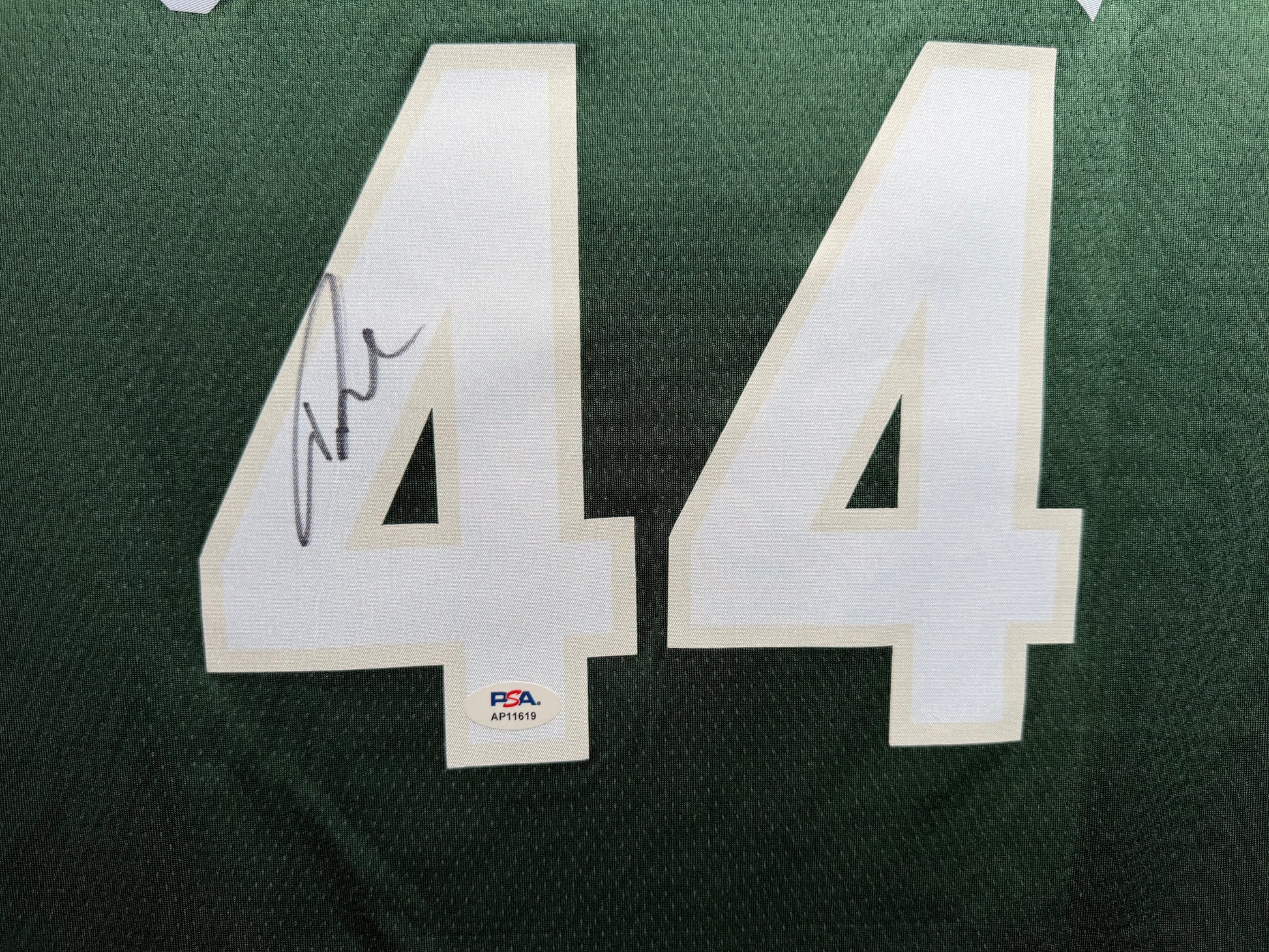 Maillot Authentique Domicile Milwaukee Bucks signe par Andre Jackson Jr. certifie par PSA authentic-signatures