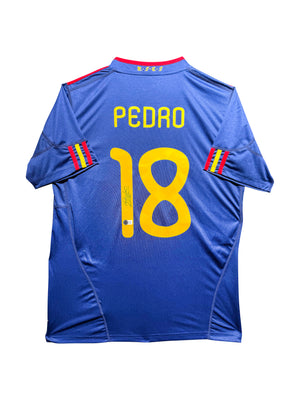 Maillot Exterieur Espagne Edition Coupe du Monde 2010 Pays-Bas/Espagne  signe par Pedro et Certifie par Beckett