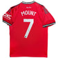 Mason Mount Signed Home 2023-24 Manchester United Jersey, Certified by Beckett authentic-signatures Football Authentic Sig...