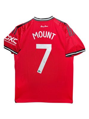 Maillot Authentique Domicile signe par Mason Mount Manchester United  FC 2023-24 certifie par Beckett