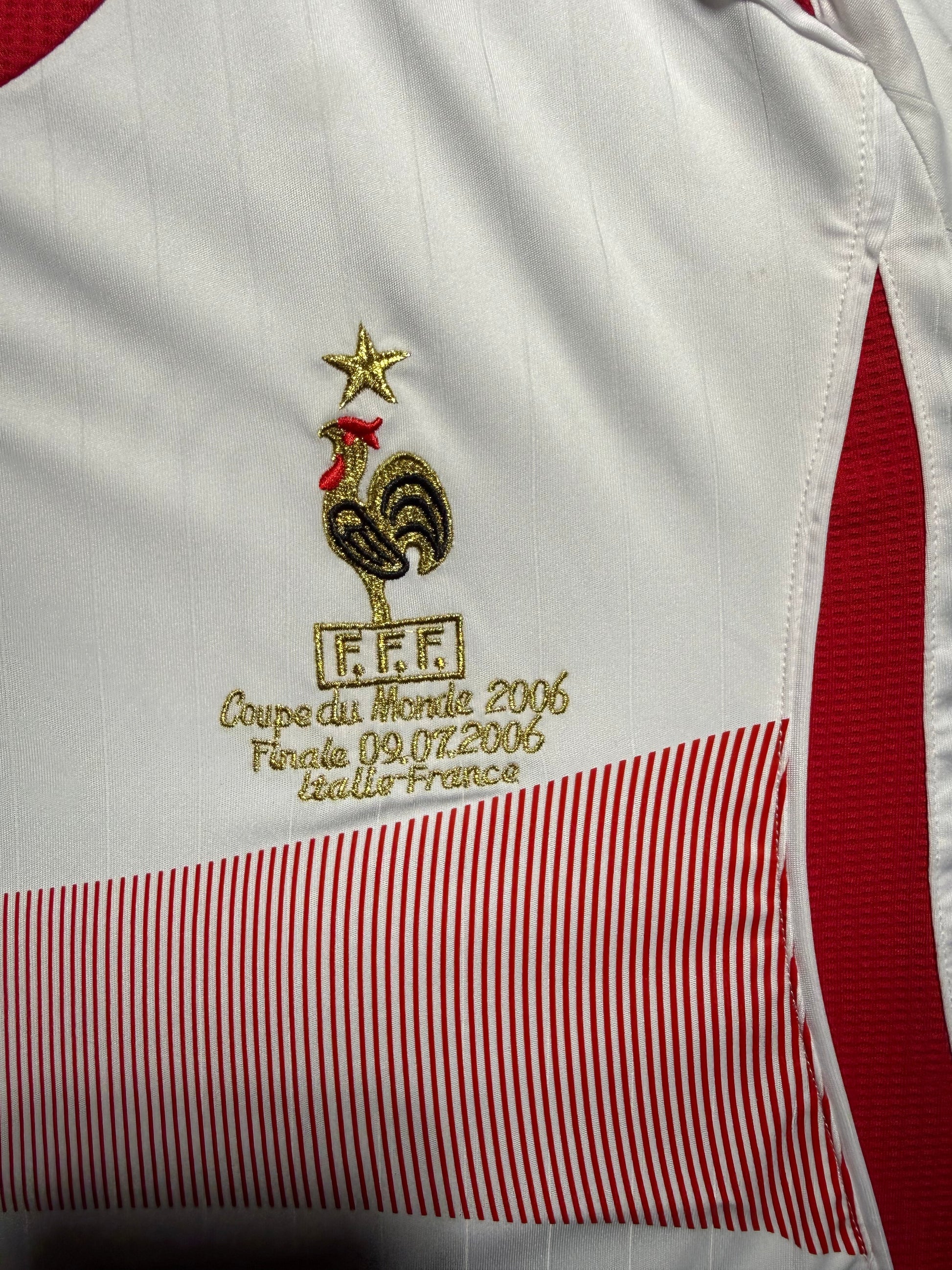 Maillot Equipe de France Exterieur Finale Coupe du Monde FIFA 2006 signe par Thierry Henry certifie par PSA authentic-signatures