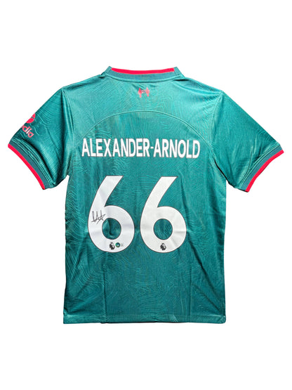 Maillot Exterieur signe par Trent Alexander Arnold Liverpool FC 2022-23 Certifie par Beckett