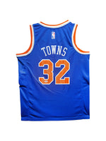 Maillot Authentique Domicile New York Knicks signe par Karl-Anthony Towns certifie par PSA authentic-signatures