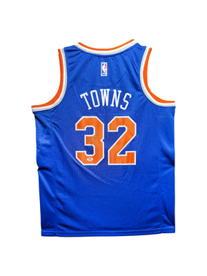 Maillot Authentique Domicile New York Knicks signe par Karl-Anthony Town certifie par PSA