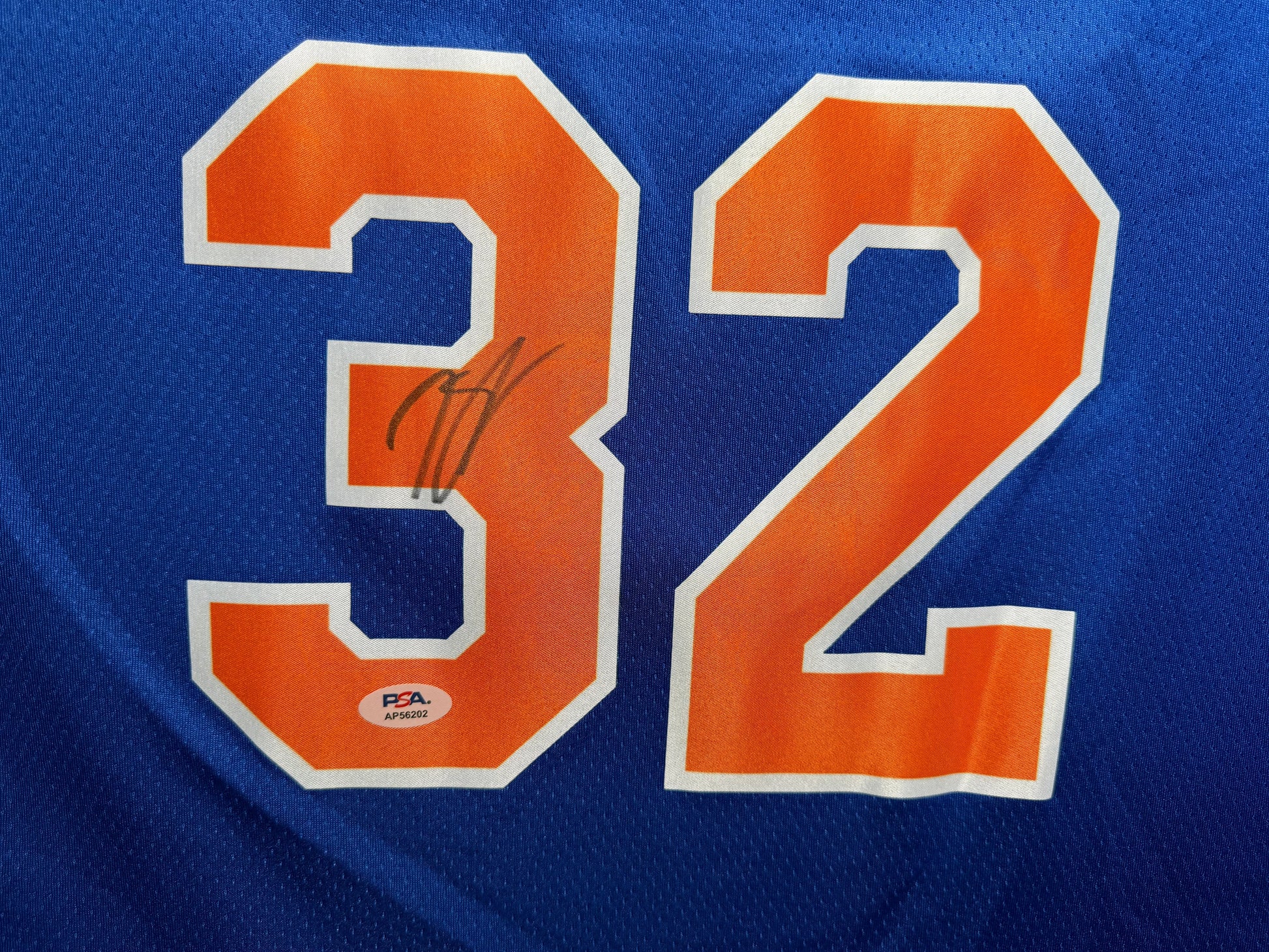 Maillot Authentique Domicile New York Knicks signe par Karl-Anthony Towns certifie par PSA authentic-signatures