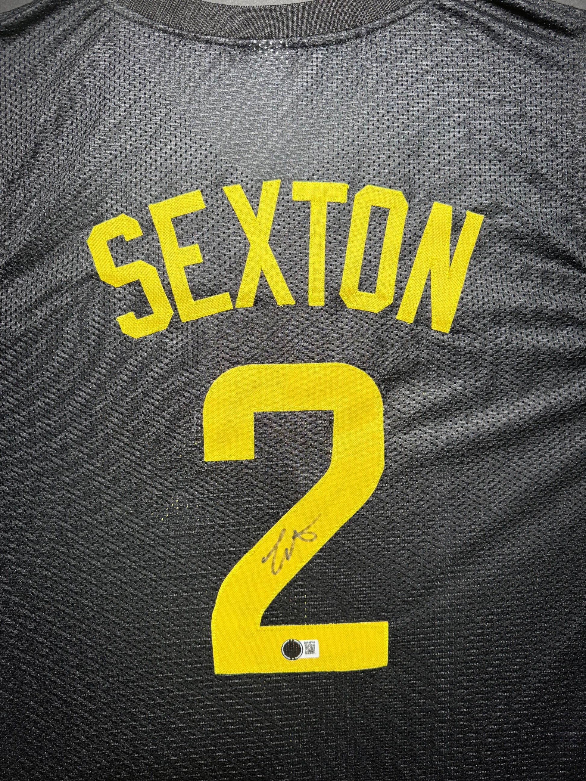 Maillot Custom Exterieur Utah Jazz signe par Collin Sexton certifie par Beckett authentic-signatures