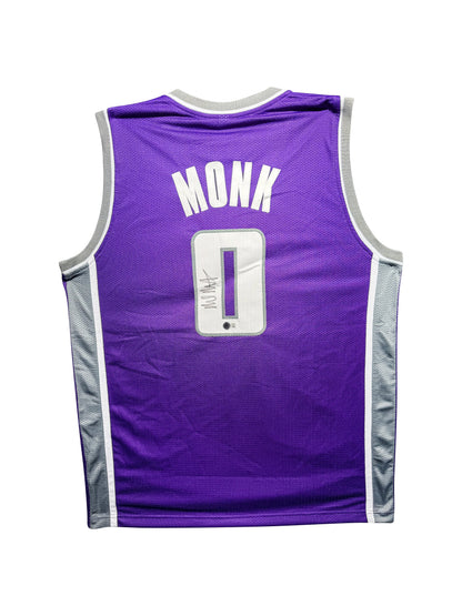 Maillot Custom Domicile Sacramento Kings signe par Malik Monk certifie par Beckett authentic-signatures