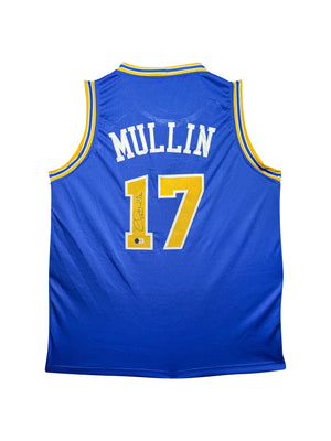 Maillot Custom Golden State Warriors signe par Chris Mullin et certifie par Beckett