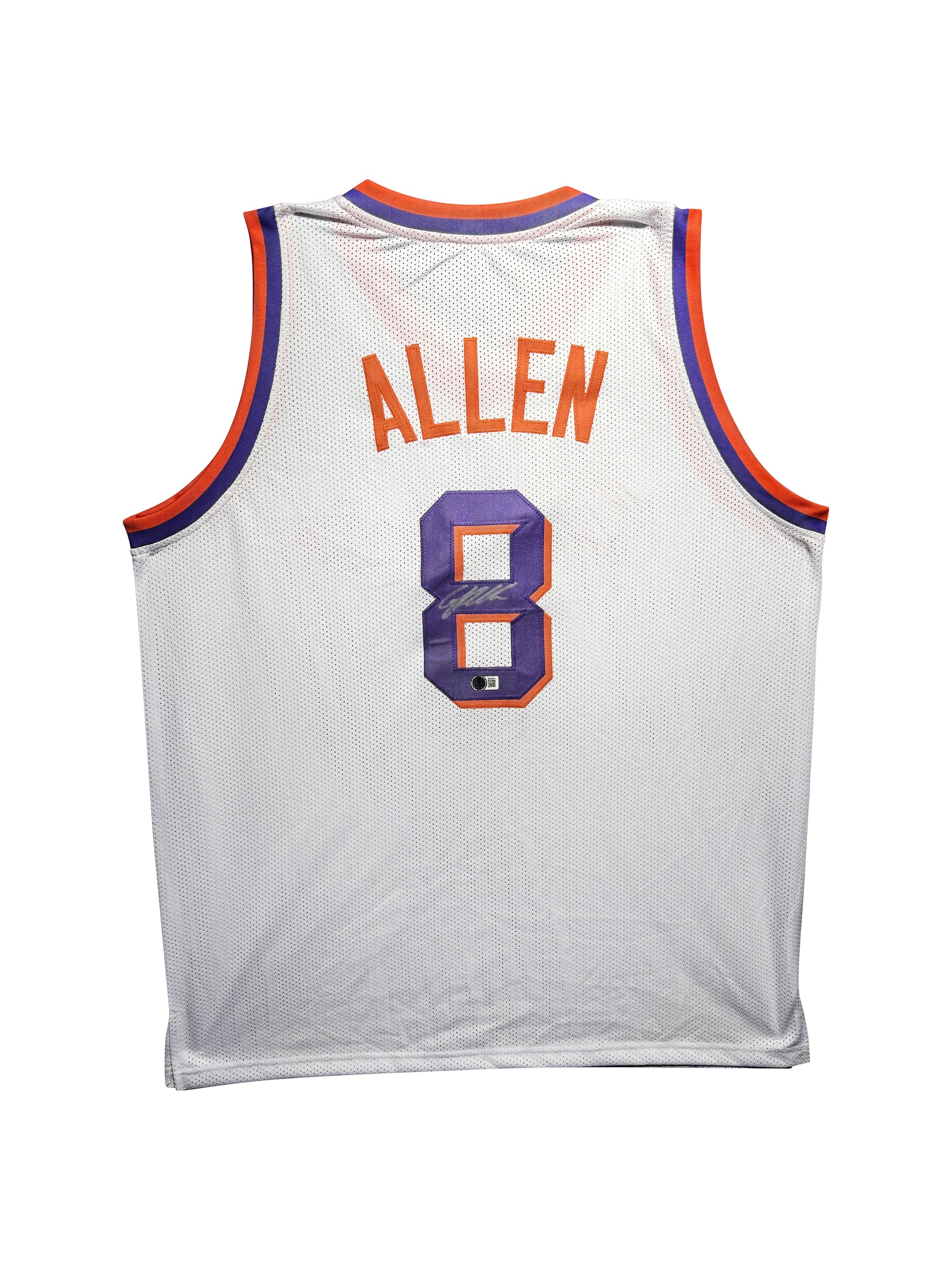 Maillot Custom Exterieur signe par Grayson Allen certifie par Beckett authentic-signatures