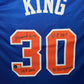 Maillot Custom Domicile New York Knicks signe "HOF 2013-85 Scoring Champ-81 C ROY" par Bernard King certifie par Beckett authentic-signatures