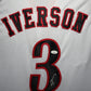 Maillot Custom Domicile Philapelphia 76ers signe par Allen Iverson certifie par JSA authentic-signatures