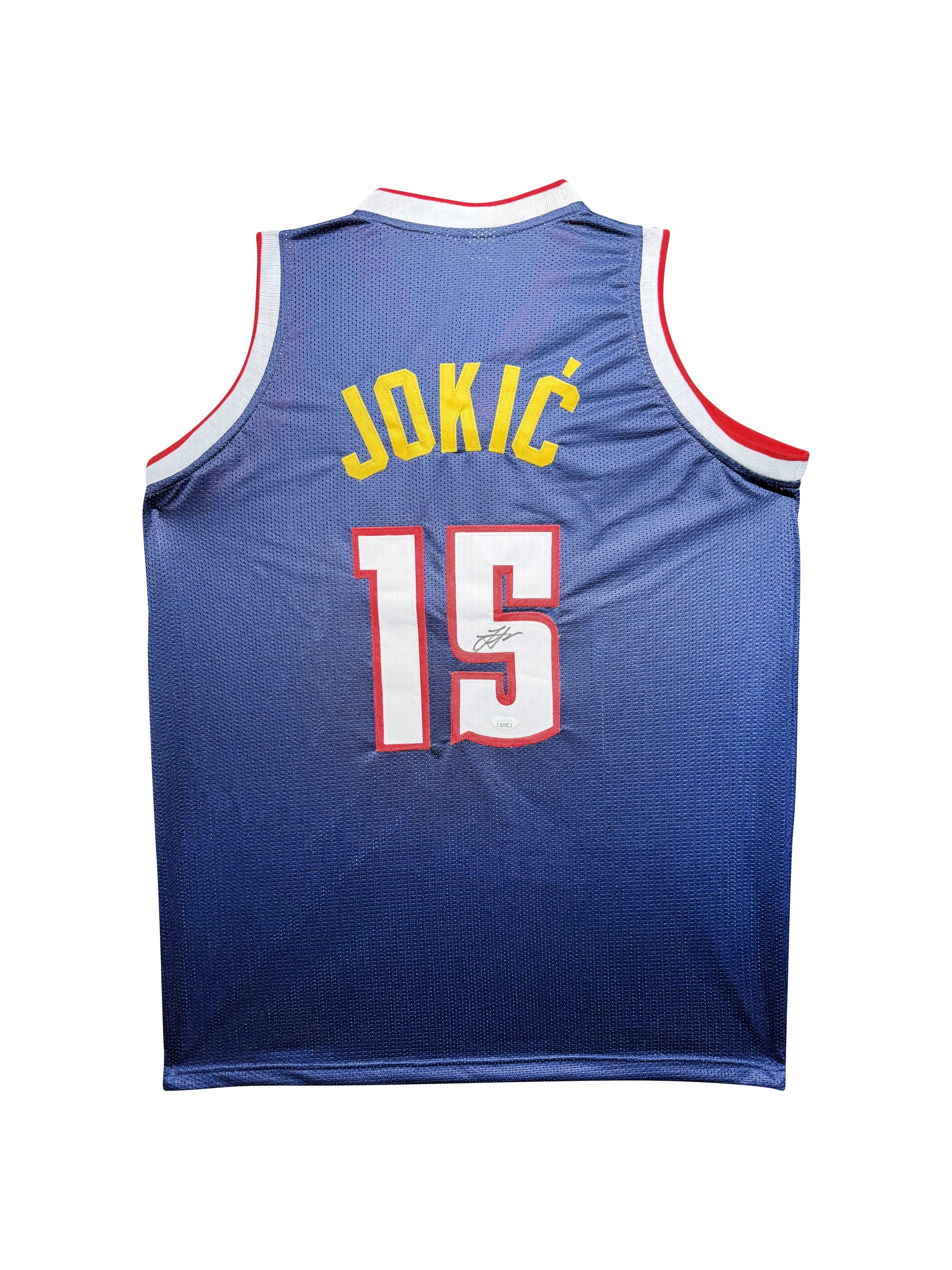 Maillot Custom Domicile Denver Nuggets signe par Nikola Jokic certifie par JSA authentic-signatures