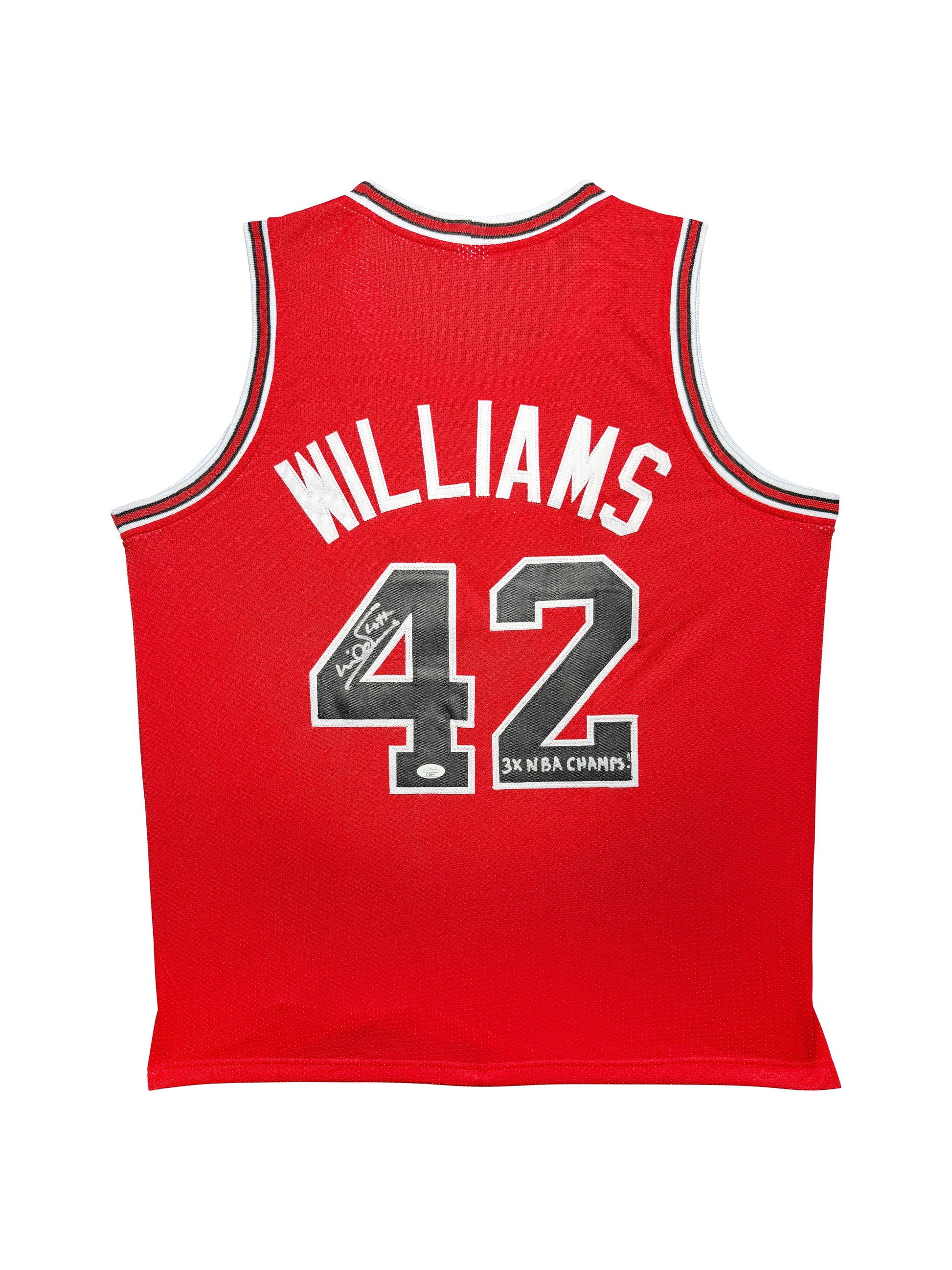 Maillot "3XChamp" Custom Domicile Chicago Bulls signe par Scott Williams certifie par JSA authentic-signatures