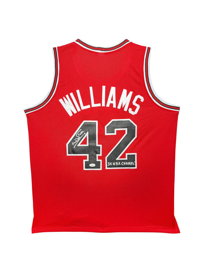 Maillot "3XChamp" Custom Domicile Chicago Bulls signe par Scott Williams certifie par JSA authentic-signatures