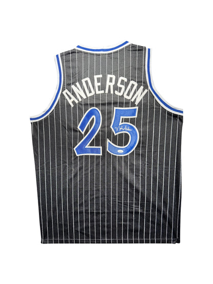 Maillot Custom Orlando Magic signe par Nick Anderson certifie par JSA