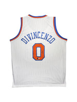 Maillot Custom Domicile New York Knicks signe par Donte DiVincenzo certifie par Beckett authentic-signatures
