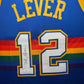 Maillot Custom Domicile Denver Nuggets signe par Fat Lever certifie par JSA