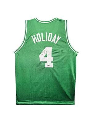 Maillot Custom Domicile signe par Jrue Holiday certifie par Beckett