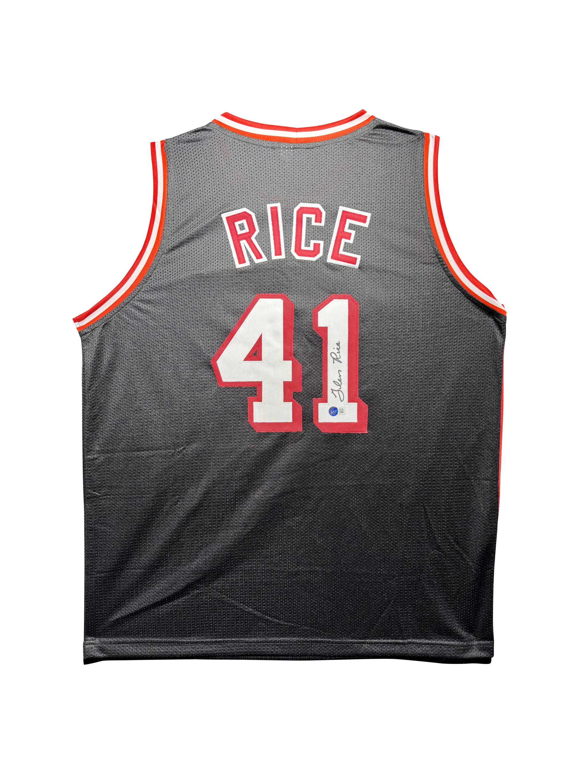 Maillot Custom Miami Heat signe par Glen Rice certifie par Beckett authentic-signatures