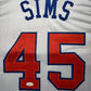 Maillot Custom Domicile New York Knicks signe par Jericho Sims certifie par JSA authentic-signatures