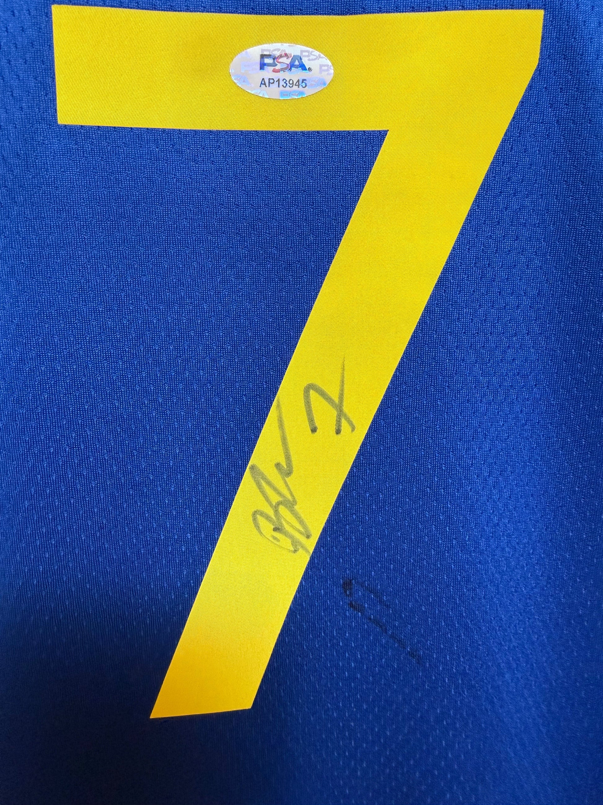 Maillot Authentique Golden Sate Warriors signe par Buddy Hield et certifie par PSA authentic-signatures