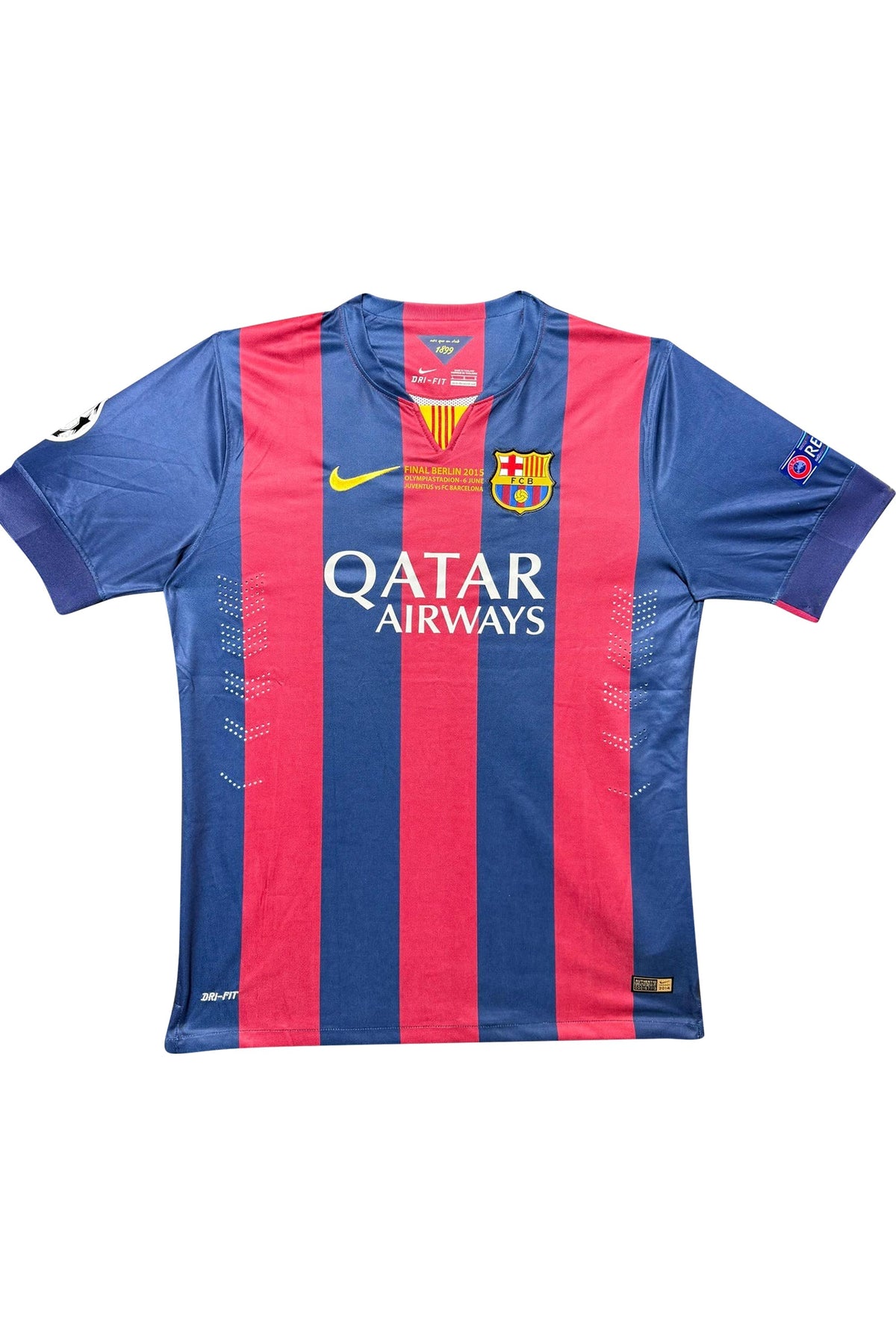 Neymar Signed Authentic Champions League Final 2015 FC Barcelona Jersey, Certified by Beckett authentic-signatures Footbal...
