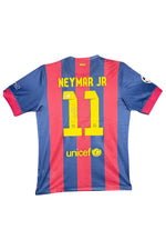 Maillot Authentique FC Barcelone Finale Champions League 2015 ,2e Triplé Historique signé par Neymar Jr et certifié par Beckett authentic-signatures