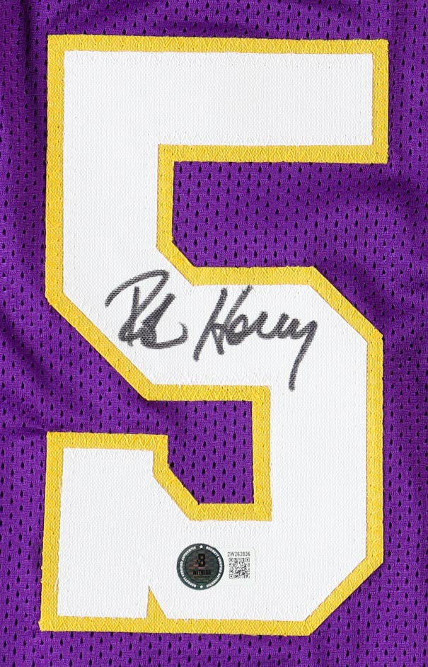 ROBERT HORRY SIGNED LAKERS JERSEY