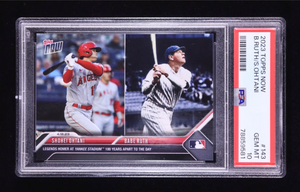 Shohei Ohtani / Babe Ruth 2023 Topps Now #143 (PSA 10) authentic-signatures
