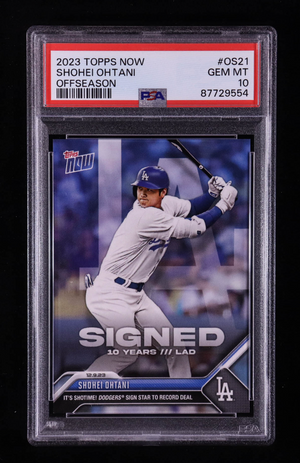 Shohei Ohtani 2023 Topps Now Offseason #OS21 (PSA 10)