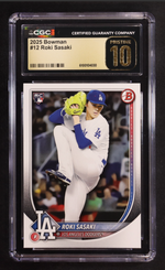 Roki Sasaki 2025 Bowman #12 RC (CGC Pristine 10) authentic-signatures