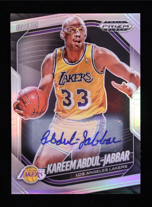Kareem Abdul-Jabbar 2024-25 Panini Prizm Black Autographs Prizms Silver LGD #270