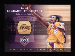 Kobe Bryant 2002-03 Upper Deck Hardcourt UD Game Floor #KBF