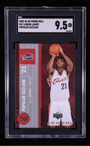 Lebron James 2003-04 Upper Deck Honor Roll Popular Acclaim #PA7 RC (SGC 9.5)