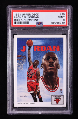 Michael Jordan 1991-92 Upper Deck #75 TC (PSA 9)