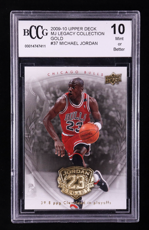 Michael Jordan 2009-10 Upper Deck Michael Jordan Legacy Collection Gold #37 (BCCG 10)
