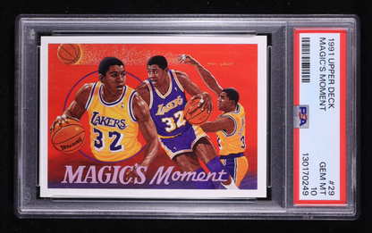 Magic Johnson 1991-92 Upper Deck #29 / Assist Record (PSA 10)
