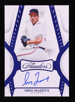 Greg Maddux 2025 Panini Flawless Flawless Autographs Sapphire #19 #06/15 authentic-signatures