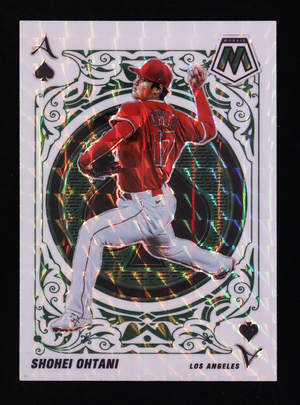 Shohei Ohtani 2022 Panini Mosaic Aces Mosaic Green #2 authentic-signatures