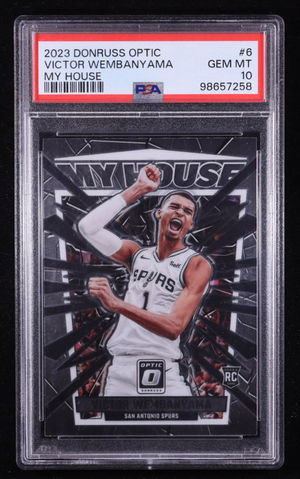 Victor Wembanyama 2023-24 Donruss Optic My House #6 RC (PSA 10)